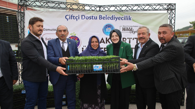 AKYURT’TA 1 MİLYON SEBZE FİDESİ DAĞITILDI